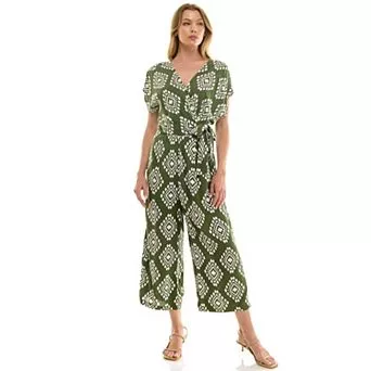 Women's Luxology Surplice Gaucho Jumpsuit