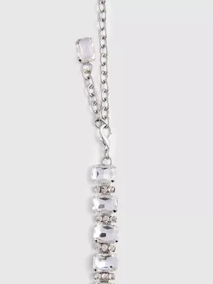 Cinturón de cadena con adornos de strass