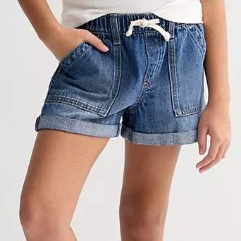 Girls 6-20 SO® Pull-On Drawstring Denim Shorts in Regular & Plus Size