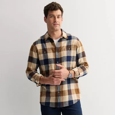 Sonoma Goods For Life® Long Sleeve Brushed Flannel Shirt