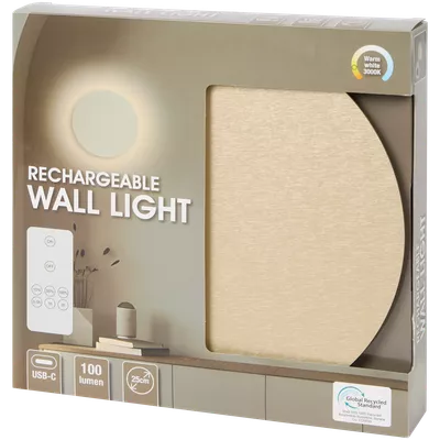 Nabíjecí nástěnná lampa