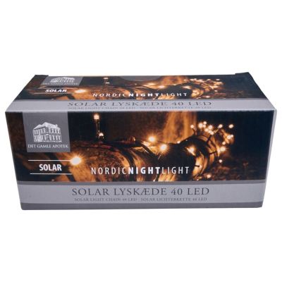 Solar lyskæde, 4 m, 40 LED