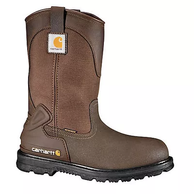 Carhartt Men's Bison Waterproof Steel Toe Wellington Boots, Oil-Tanned Leather, 11 in.