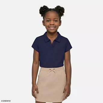 Girls 4-16 IZOD Short Sleeve Performance Mesh Johnny Collar Polo