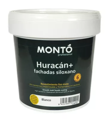 REVESTIMIENTO FACHADA MATE HURACAN PLUS 4L BLANCO