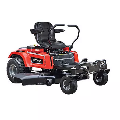 New!  PRORUN 60V 42-in. Zero-Turn Riding Lawn Mower with 10.0 Ah Batteries (3), Charger, Mulch Kit, and Towing Kit