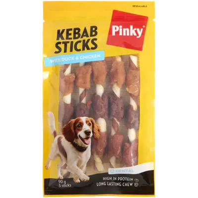 Kebab tyčinky pro psy Pinky