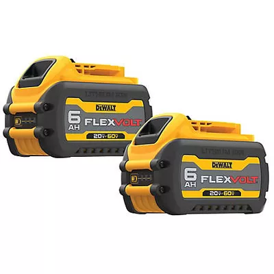 DEWALT 20V/60V 6.0 Ah FlexVolt Power Tool Battery, 2-Pack