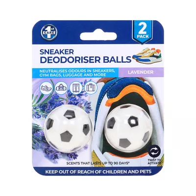 1st Care Sneaker Deodorising Balls Soccer 2pk