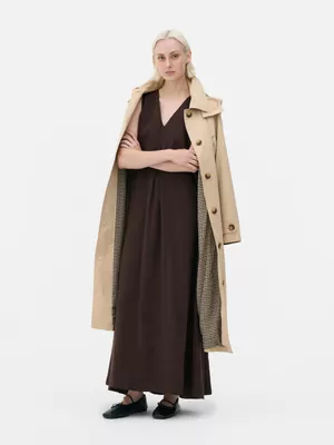 Vestido largo trapezoidal de The Edit