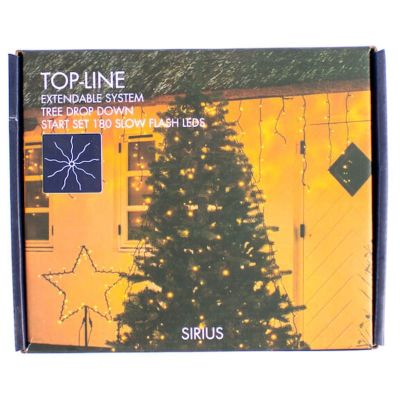 Sirius Top-Line Tree Top Down, Lysdekoration, 2,1 m, 180 LED