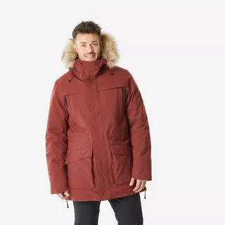 QUECHUA Parka trekking uomo SH900 bordeaux | -20°C