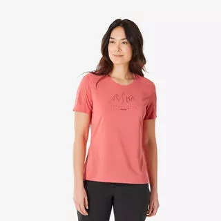 T-shirt trekking donna MH500 rossa