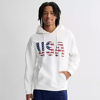 Hollywood Young Men's USA Graphic Hoodie