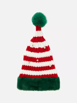 Gorro navideño de elfo