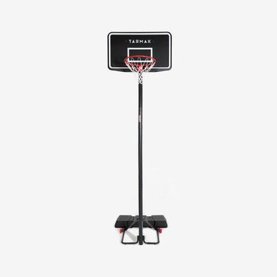 TARMAK Basketballkorb mit Ständer mobil höhenverstellbar 2,20 - 3,05 m – B100 Easy