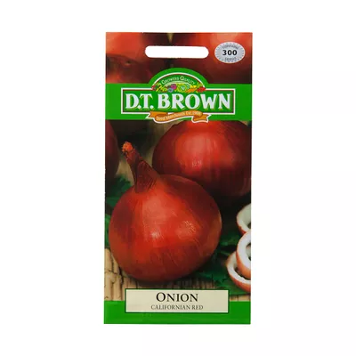 Dt Brown Californian Red Onion Seeds 300pc