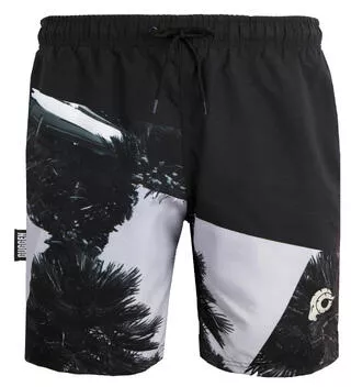 GUGGEN MOUNTAIN GUGGEN Mountain ZM1603 costume da bagno da uomo con palme Stampa di alta qualità