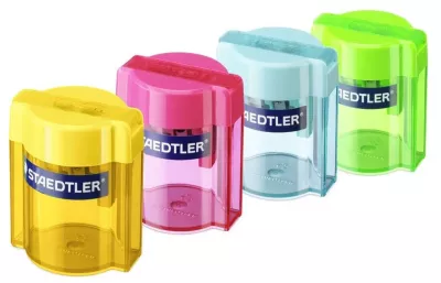 Staedtler, Blyantspidser, 2 huller, assorteret