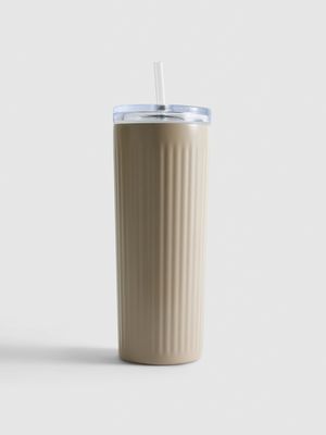 Vaso acanalado para bebidas heladas