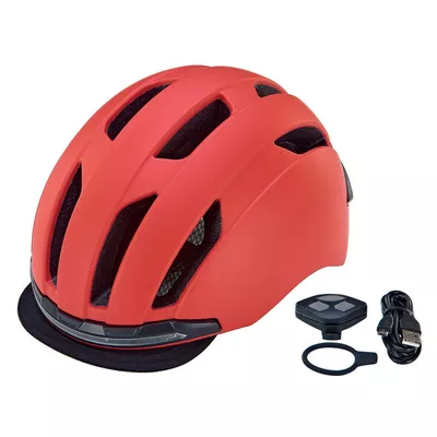 Fahrradhelm ECO Urban, rot, 52-58 cm